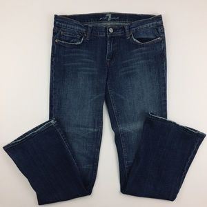 7 For All Mankind Dojo Argyle Dark Jeans Size 29